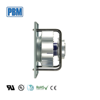 Ventilador Centrífugo Industrial de Extracción de Aire de 310mm EC 380V con Soporte de Plástico IP55 1600 Pa, Motor Sin Escobillas Personalizable OEM