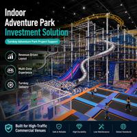Parque Infantil Comercial Interior con Toboganes de Tubo, Trampolín, Piscina de Pelotas, Laberinto de Cuerdas, Diseño Personalizado, Servicio de Instalación, Certificaciones CE, TUV e ISO