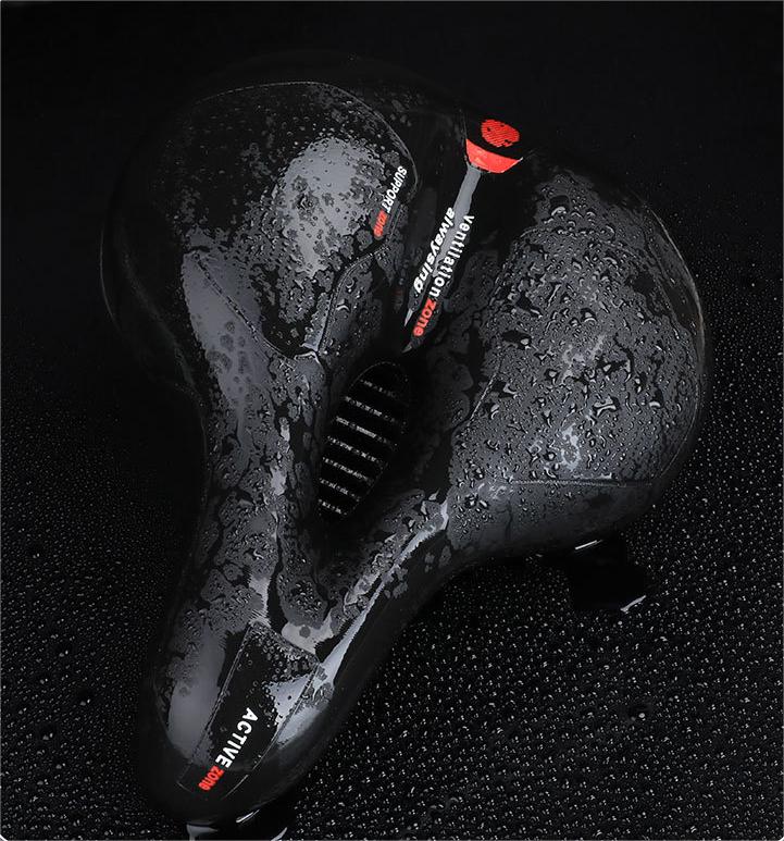 Удобное велосипедное седло из мягкой искусственной кожи, для пляжа, горного велосипеда, прогулочного велосипеда, Пенополиуретан