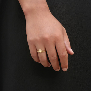 แหวนไอริชคลัดดาห์ รูปหัวใจ ทำจากเหล็กชุบทอง สำหรับทั้งชายและหญิง เหมาะสำหรับเป็นแหวนแต่งงาน - Product Image 4