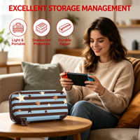 Étui de transport pour Nintendo Switch OLED modèle 2021/Switch 2017, housse de protection rigide, sac de voyage avec 10 cartes de jeu