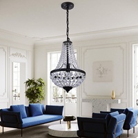 Lustre suspendu Empire en cristal pour restaurant, décoration rétro, salon