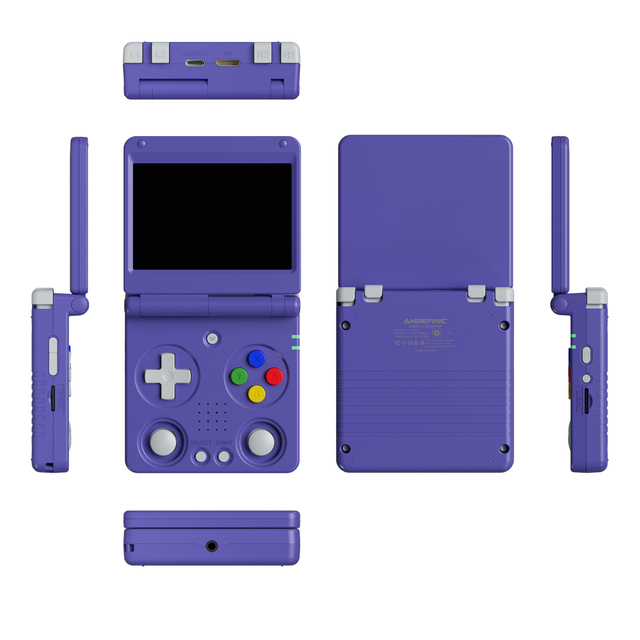 ANBERNIC RG34XX SP Flip Classic Handheld Game Console 3.4" Screen Linux Video Game Player Support WIFI Retro Gaming Console