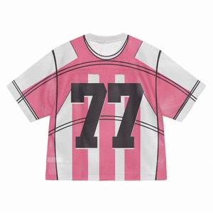 เสื้อเจอร์ซีย์อเมริกันฟุตบอลแขนสั้นแบบสั่งทำพิเศษ ไซส์พลัส ระบายอากาศได้ดี ผลิตจากโพลีเอสเตอร์ 100% สำหรับฝึกซ้อม ปี 2025 - Product Image 1