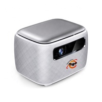 Projecteur LED intelligent portable mini 4K EASUNTECH V8 avec batterie rechargeable, 700 lumens, stéréo HIFI, 3D DLP, pour extérieur et cinéma maison