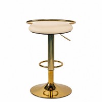 Tabouret de bar moderne de luxe en or, pivotant, hauteur réglable, pour cuisine, café, pub, bistrot, hôtel, salle à manger