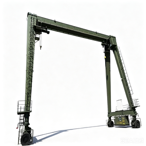 Grue à <span class=keywords><strong>portique</strong></span> sur pneus <span class=keywords><strong>avec</strong></span> direction à 90 degrés et commande PLC, utilisée pour l'usine de production de maisons préfabriquées en béton - Product Image 4