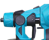 Pistolet de pulvérisation de peinture sans air 21V à moteur brossé, avec gobelet de 1L et buse de 1,8 mm, outil sans fil à batterie à débit variable pour le bricolage et l'industrie