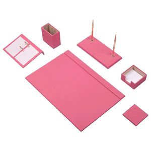 8-Piece PU Leather Desk Set Office Organizer and Accessories with Desk Pad and <b>Name</b> <b>Tag</b> - Product Image 1