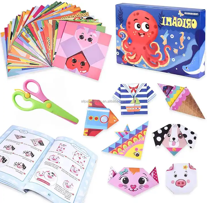 Paper Crafts for Kids 8-12 Years Old 112 Double-Sided Vivid Origami Items  Origami Paper kit