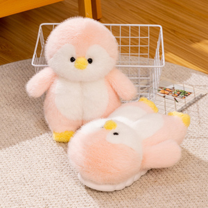 Pantofole Personalizzate a Forma di Animali Marini, Morbide e Peluche con Logo di Pinguino - Product Image 4