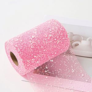 Vente flash - Rouleau de tulle à pois de neige polyvalent de 15 cm x 15 mètres pour emballages cadeaux et bouquets de mariage - Product Image 4