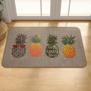 Alfombra de entrada para baño, imitación de lino, antideslizante, rectangular, diseño bonito para el baño del hogar - Product Image 3