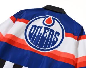 Chaqueta Bomber de Satén de Seda Bordada Personalizada para Hombre, Diseño de los <span class=keywords><strong>Philadelphia</strong></span> 76ers, Cuello Alto, Talla XL, Teñida y Procesada - Product Image 6