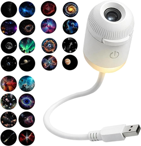 April USB Projection Lamp Mini LED Modern Multicolored Night <b>Light</b> Galaxy <b>Projector</b> Dimmable Ambient Lamp for Home Decor - Product Image 1