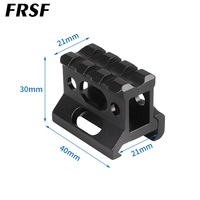 Support de rail à 3 fentes en alliage d'aluminium, adaptateur de rail, support pour équipement extérieur