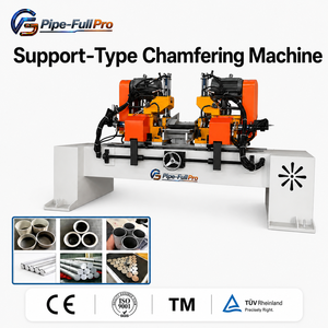 Machine à chanfreiner les extrémités de tuyaux à double station, machine à chanfreiner les extrémités doubles, machine à former, rétrécir et élargir les extrémités de tuyaux pour l'industrie - Product Image 1
