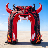 Arche gonflable personnalisée pour Halloween, tente tunnel décorative pour festival, entrée d'événement festif, arche gonflée pour accessoire de scène