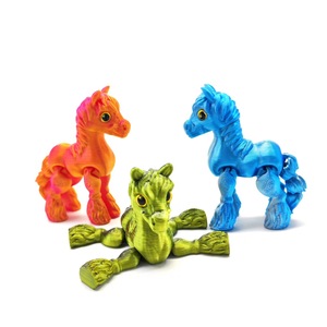 Juguete de Pony Impreso en 3D con Articulaciones Totalmente Móviles, Figura Creativa para Niños y Niñas, Decoración Coleccionable - Product Image 1