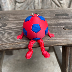 พวงกุญแจรูปลูกฟุตบอลพิมพ์ 3 มิติ MSYO ข้อต่อขยับได้ ของเล่นรูปนักฟุต<span class=keywords><strong>บอล</strong></span> ตกแต่งกระเป๋า สำหรับแฟนกีฬา ฟุตบอล<span class=keywords><strong>โลก</strong></span> - Product Image 5