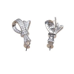 Base para Pendientes de Plata S925 con Forma de Mariposa, Accesorio para Joyería de Perlas de 8-10 mm, JG5968, Producto Semiterminado, Tamaño de 3 mm - Product Image 5