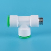 Raccord rapide en plastique pour tuyau d'eau PD, adaptateur rond PPR pour atelier, raccords de tuyauterie PPR