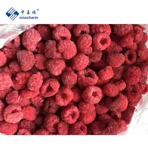 Sinocharm New Season Fresh Non Worm Nutritious IQF Frozen Whole Non Worm Raspberry