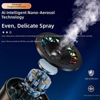 Diffuseur d'aromathérapie intelligent pour voiture, désodorisant automatique, vaporisateur de parfum style ciel étoilé, 100-200 ml, en verre