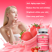 Vitamines de qualité supérieure Collagène Gummies Formule de beauté pour blanchir et éclaircir la peau Stimuler l'éclat de la peau Réduire les rides