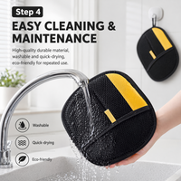 Gant de toilettage pour animaux à adsorption statique, lavable et réutilisable, pour enlever les poils de chat et de chien, nettoyeur de fourrure multi-usage pour meubles et animaux