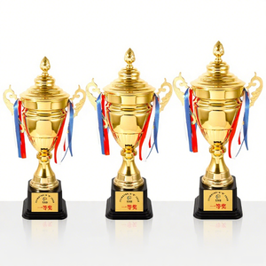 Trofeo de equipo de fútbol de metal al por mayor, trofeo de jugador de fútbol de metal, premios de eventos comunitarios, premios de Liga económicos - Product Image 3