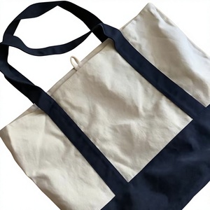 Custom Eco-Friendly <b>Large</b> Letter Logo Pure Cotton <b>Canvas</b> Reusable Travel Tote <b>Bag</b> Recyclable Beach Shopping Gift <b>Bag</b> - Product Image 6