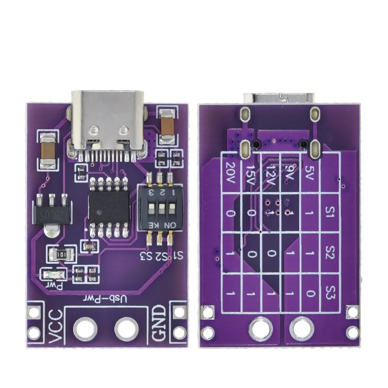 Detector de polimento rápido, qc afc pd2.0 pd3.0 para dc spoof scam gatilho, detector de polimento USB-PD, notebook, fonte de alimentação, módulo de placa