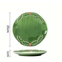 Ensemble de bols de Noël pour soupe, riz et céréales, assiettes à salade, bols à dessert en porcelaine, vaisselle de fête pour les fêtes de Noël et la cuisine