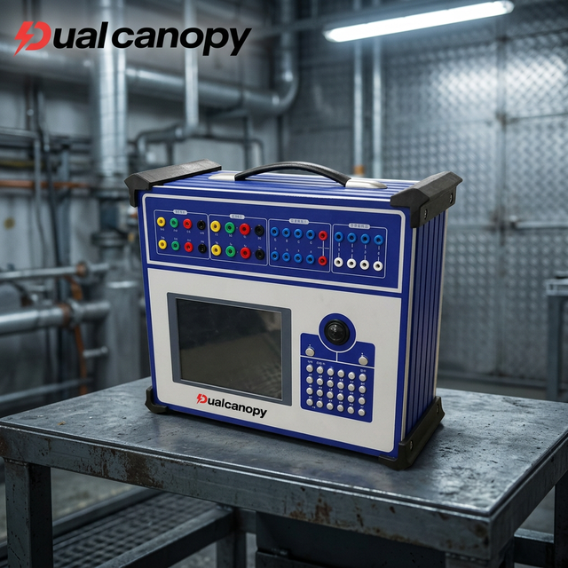 Dualcanopy Electric 6 Phase Protection Relay Tester Secondary Injection Relay Test Set Digital Relay test Instrument