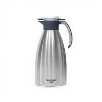 Termo de Acero Inoxidable de Doble Pared Grado 304, Jarra Aislada al Vacío de 2L para Agua Caliente, Té y Café, con 5 Años de Garantía, para Catering