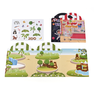 Livre d'activités autocollantes personnalisables et portables, jouets éducatifs réutilisables pour l'apprentissage des enfants de maternelle, cadeau pour enfants - Product Image 3