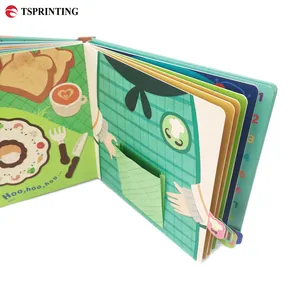 Free Sample Printing On Demand 3D Effect Flip Pop Up Cardboard Book Cartoon Board Book Printing Service Children Book Printing