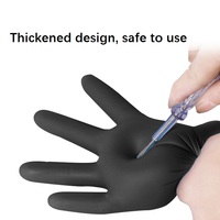 Consommables médicaux, manchon de protection des mains en nitrile jetable, gants d'examen en nitrile, sans latex et sans poudre jetables
