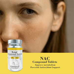 Tablet NAC Antioksidan 960 MG OEM ODM Quercetin Scutellaria Baicalensis Suplemen Nutrisi Tablet N-Asetil L-Sistein - Product Image 5