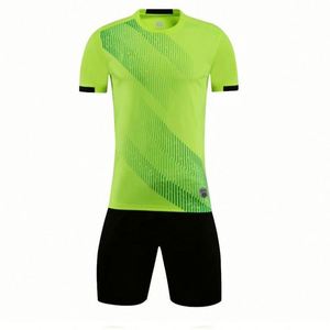 Factory Wholesale Plus Size <b>Green</b> Football Training Uniform Kits 100% Polyester Quick Dry Breathable 220G Unisex High Quality - Product Image 1