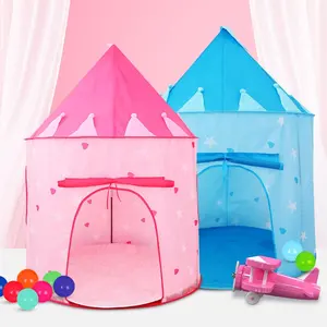 JWS-016 günstigen Preis Indoor Outdoor Kinder spielen Zelt Prinzessin Schloss Falt haus Zelte