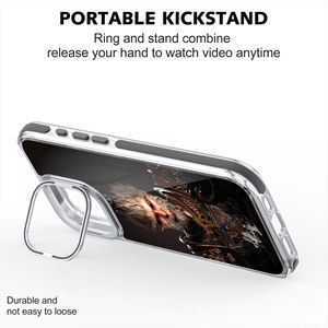 Black Myth Wukong Lens Bracket Kicksand Back Funda para teléfono celular para iPhone 16 Pro Max Clear Shell a prueba de golpes 2024 New SE4 - Product Image 5
