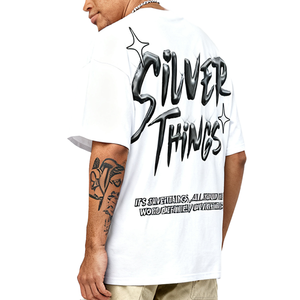 Camiseta Informal <span class=keywords><strong>para</strong></span> <span class=keywords><strong>Hombre</strong></span>, 100% Algodón, Marca de Fabricante, Camiseta Unisex con Logotipo Personalizado, Estilo Urbano, Talla Grande - Product Image 2