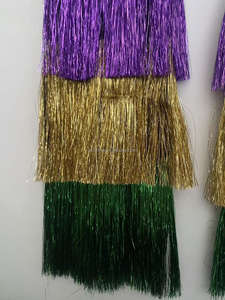 Calentadores de Piernas de Lentejuelas de Moda para Mujer y Niña, Color Morado, Amarillo y Verde de Nueva Orleans, para Fiestas de Mardi Gras - Product Image 3