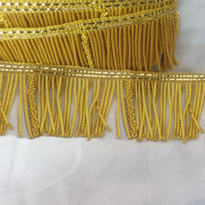 Frange à pampilles en fil de soie sur mesure OEM en gros, broderie personnalisée couleur/taille, légère, haute qualité, logo personnalisé - Product Image 3