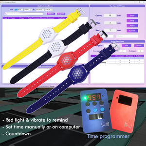 Contador de tiempo pulsera de goma LED temporizador ajuste vibración luces rojas parques pulsera NFC gestión del tiempo controlado - Product Image 1