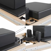 Reformer Pilates Full Track Core Bed en Bois d'Érable, Durable, Portable et Réglable, pour Renforcement Corporel et Santé, Utilisation à Domicile, en Studio ou en Salle de Sport, MJD 3 Year
