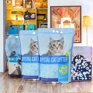 Arena para Gatos Transparente sin Perfume, Eliminación Potente de Olores, Baja en Polvo, Ligera, No Aglomerante, Cristales de Disolución Rápida - Product Image 3