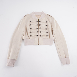 <b>Western</b> Tribal Heavy Button Ribbed Suede Waist Cinching <b>Jacket</b> Hot Girl Fashion Crop Trench Coat - Product Image 6